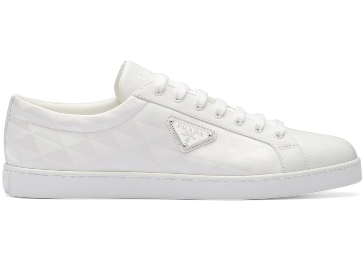 Prada PRAX 01 Sneakers Re-Nylon Brushed Leather White