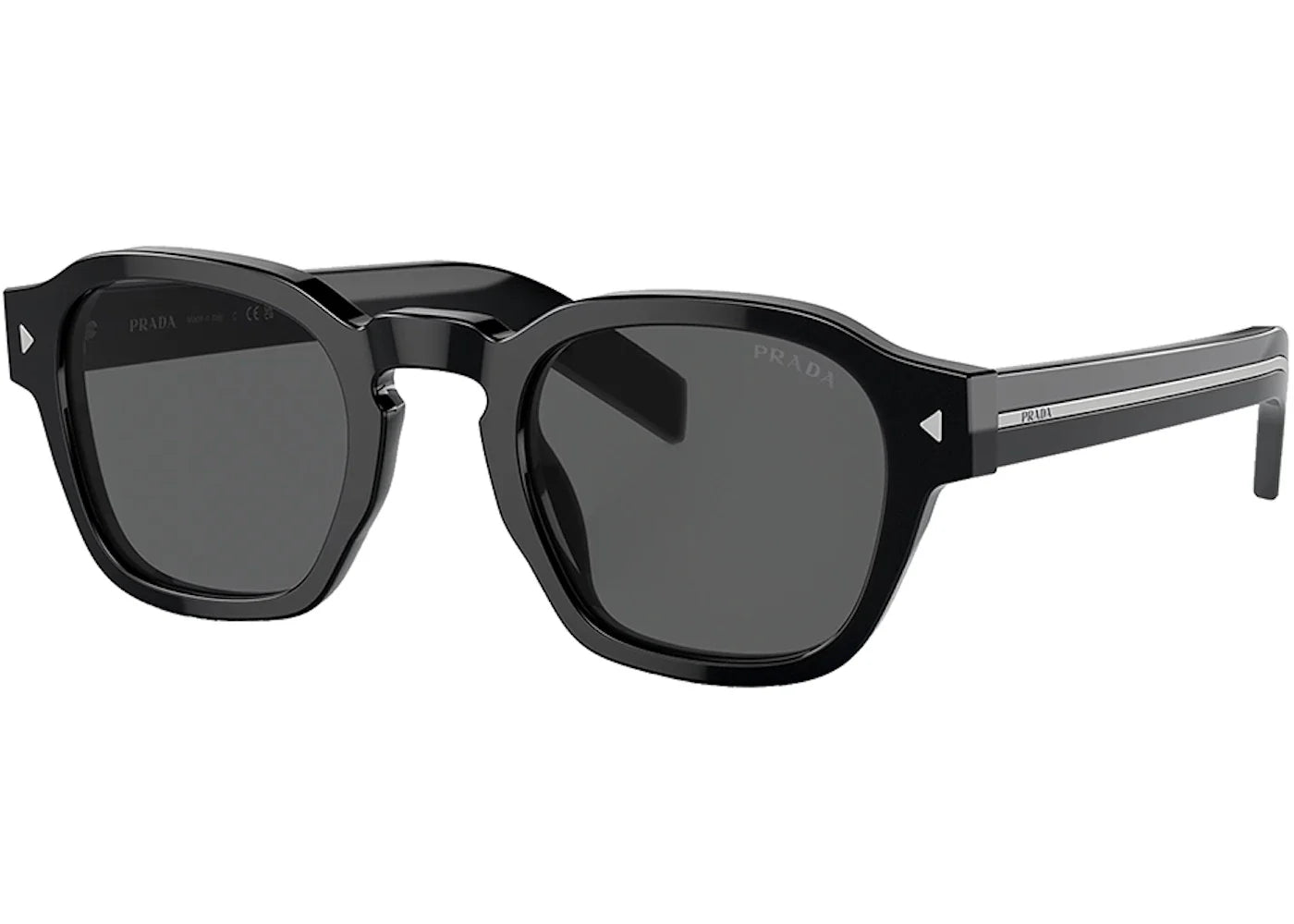 Prada Square Sunglasses Black Pr_A16S_16K731_49Mm