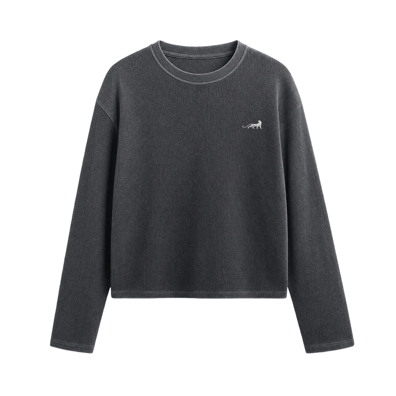 Reserve Relaxed Waffle Tee - Vintage Ash