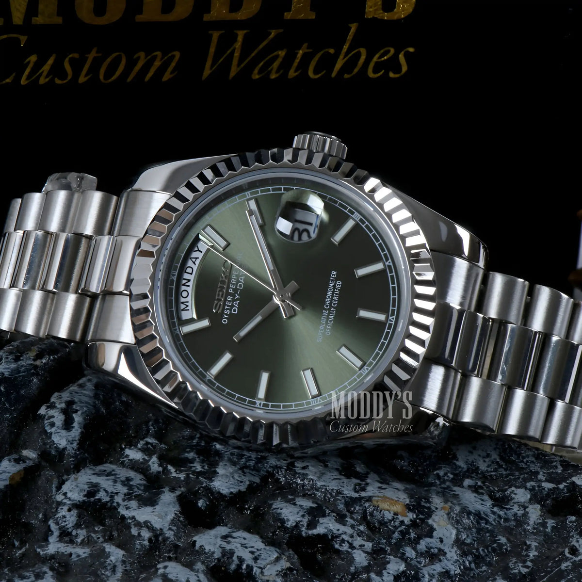 Seikojust Daydate Mint Green