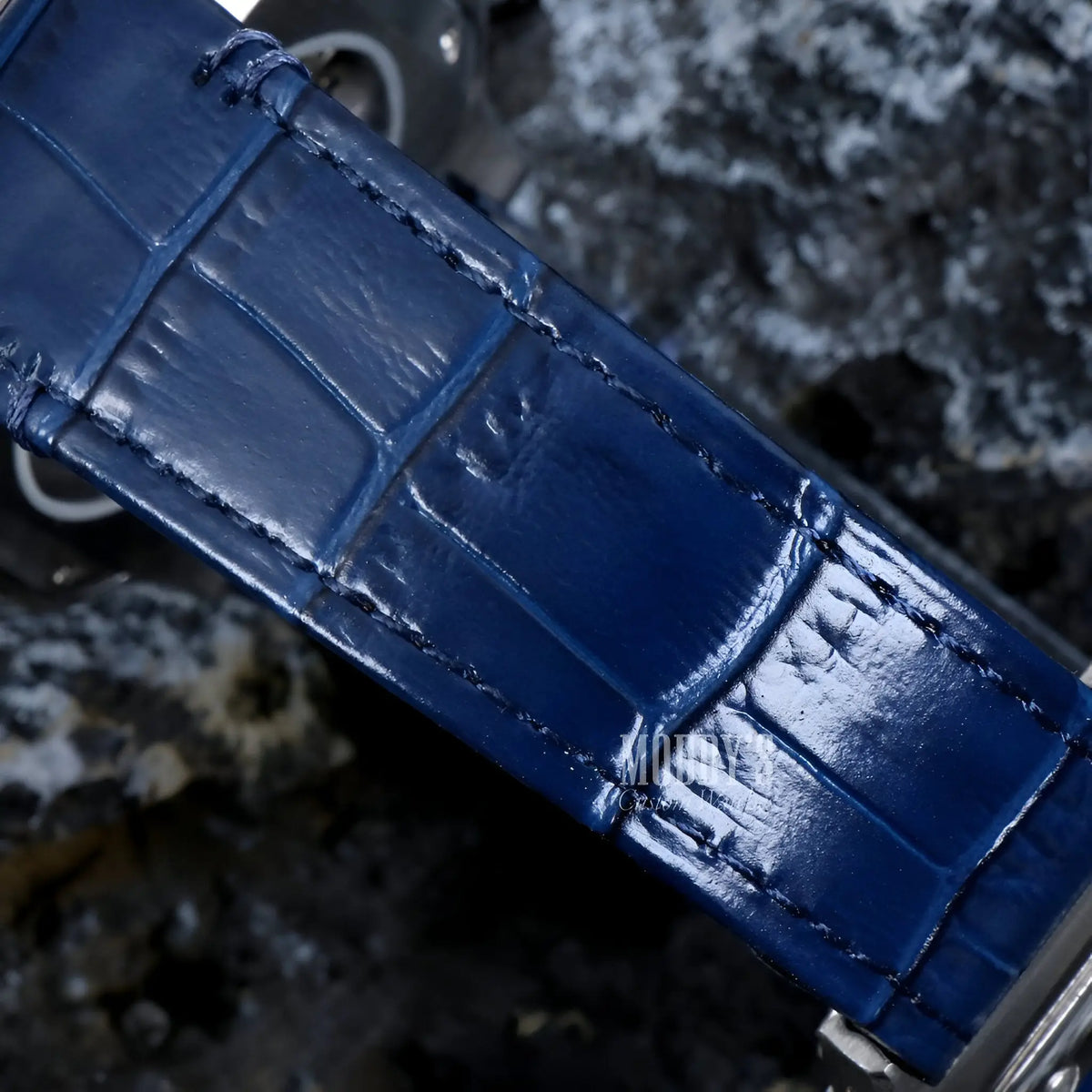 Seiko mod Santeiko White Blue Leather