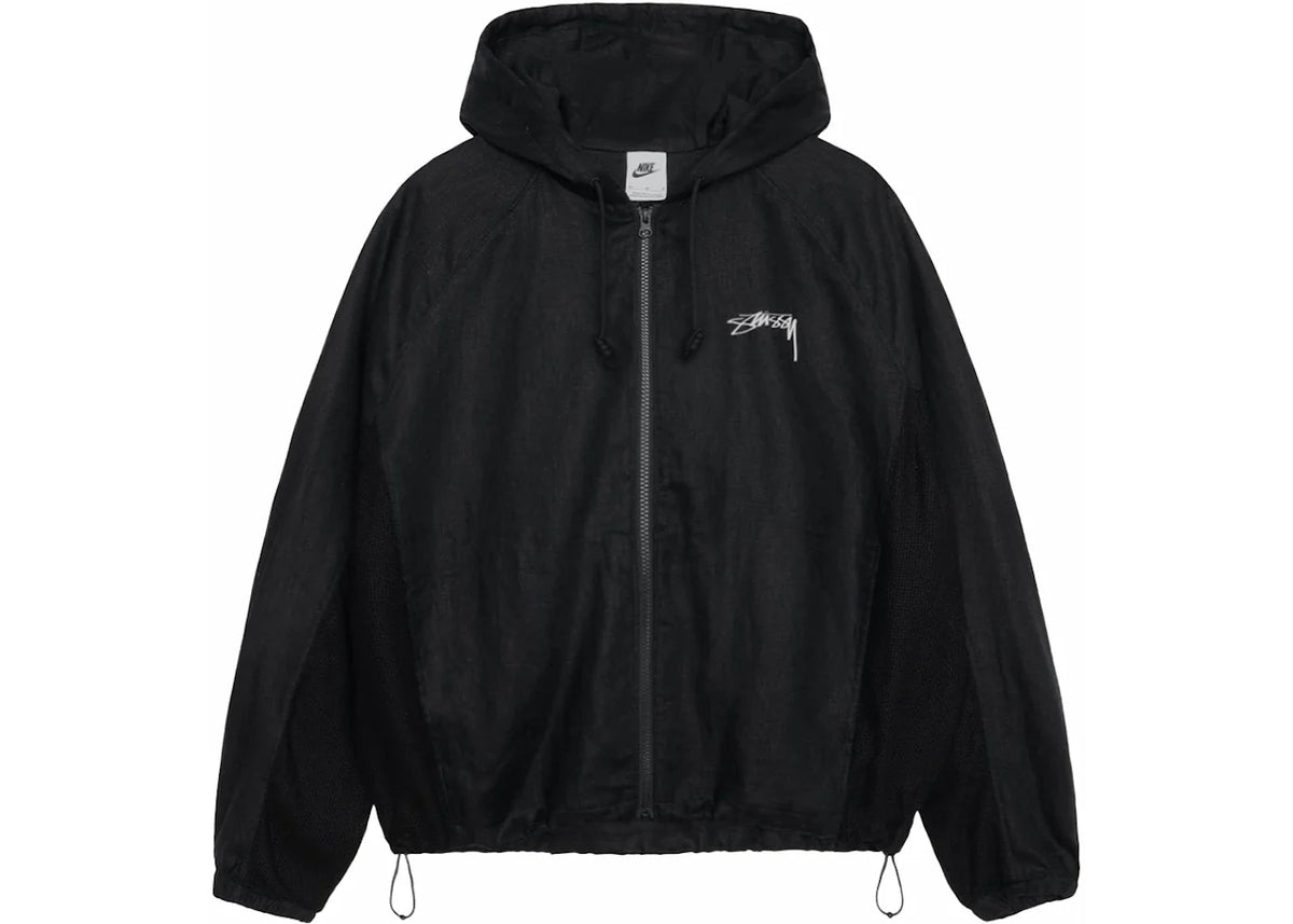 Stussy x Nike Linen Shell Jacket Black