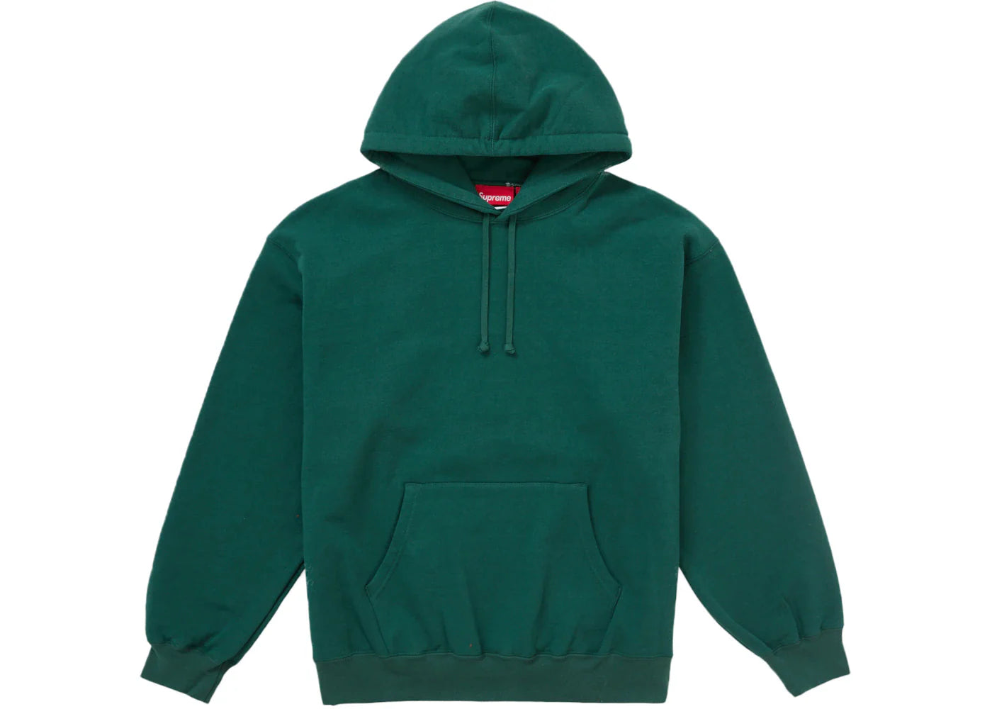Supreme Satin Applique Hoodie Fw24 Dark Green