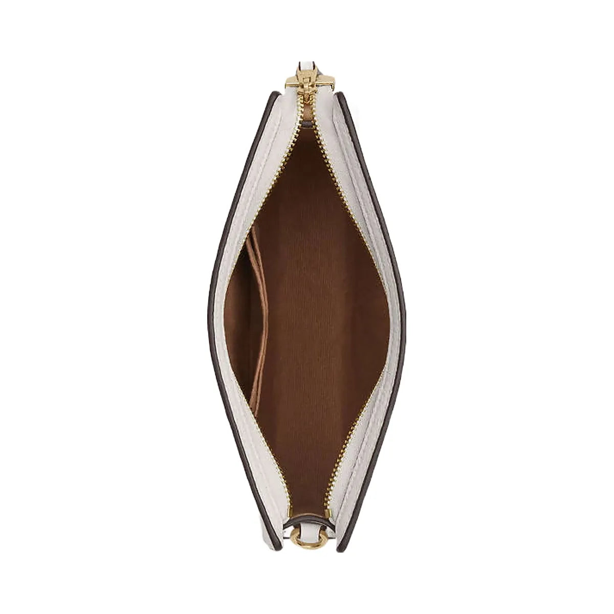 Coach Slim Crossbody Bag Pebbled Leather-Gold-Chalk