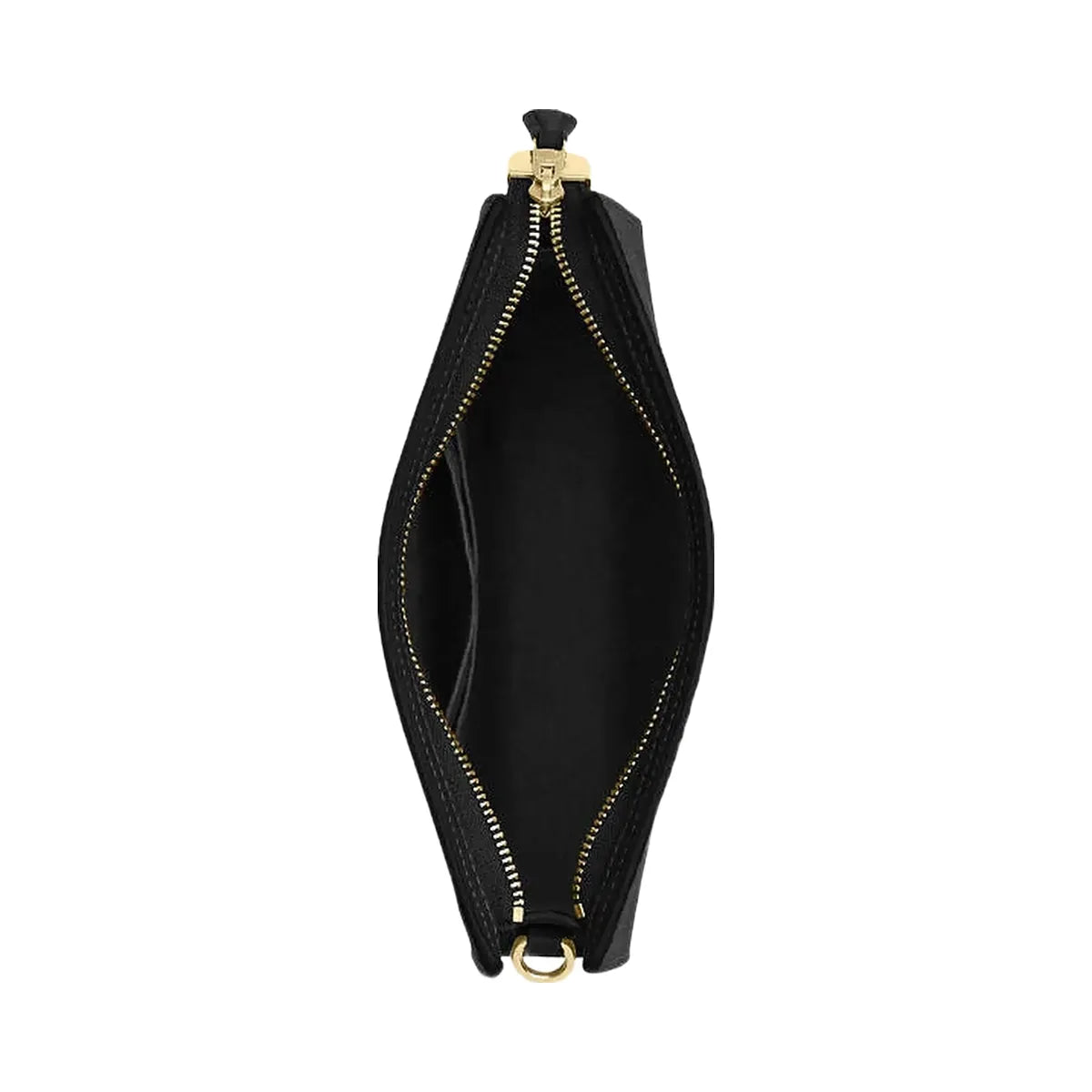 Coach Slim Crossbody Bag Pebbled Leather-Gold-Black