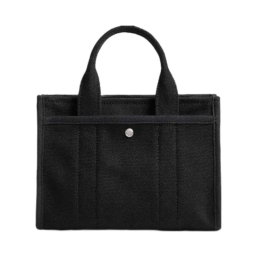 Coach Cargo Tote Bag 20 Canvas-Silver-Black
