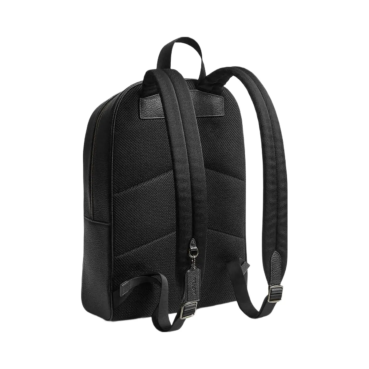 Coach Owen Backpack Pebbled Leather-Gunmetal-Black