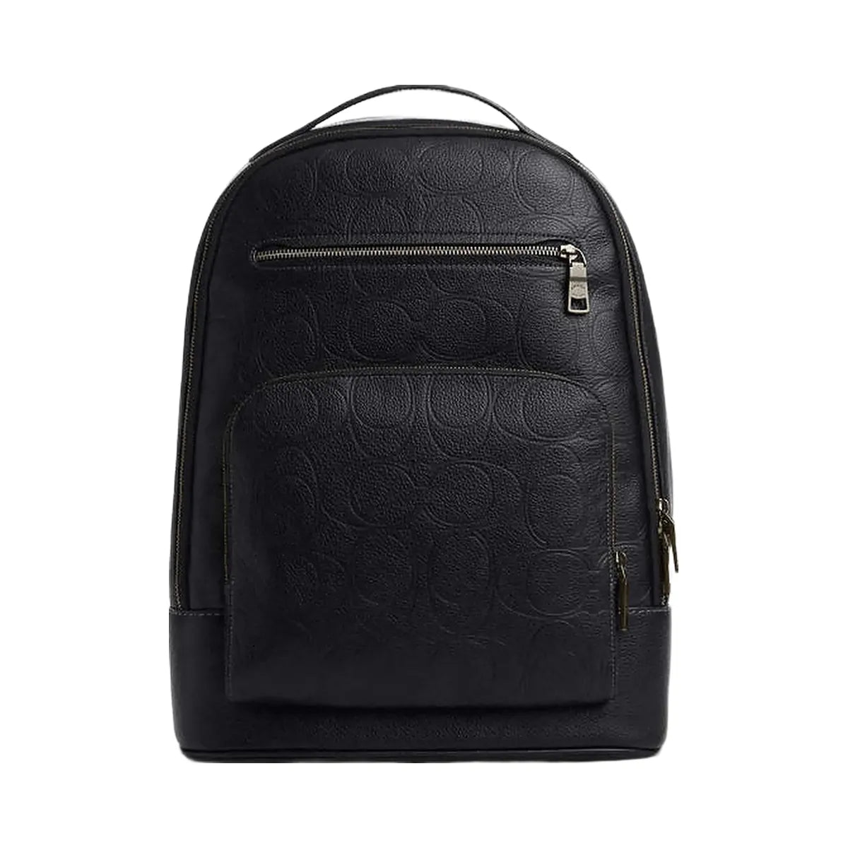 Coach Ethan Backpack In Signature Leather Pebbled Leather-Gunmetal-Black