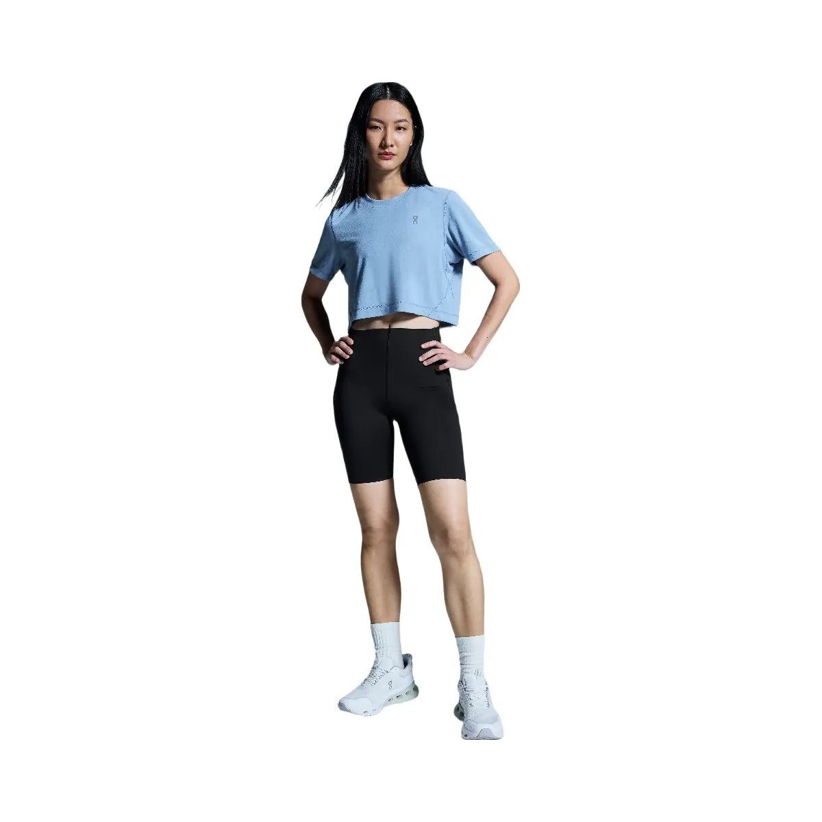 On Train-T Crop Chambray
