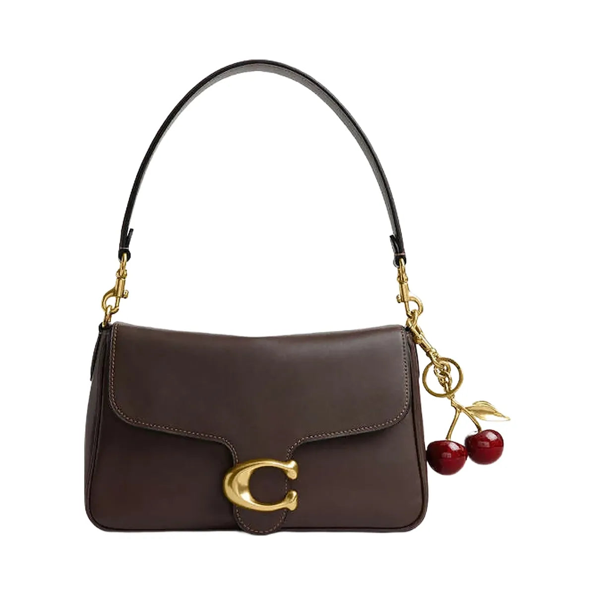 Coach Soft Tabby Shoulder Bag Smooth Leather-Brass-Maple