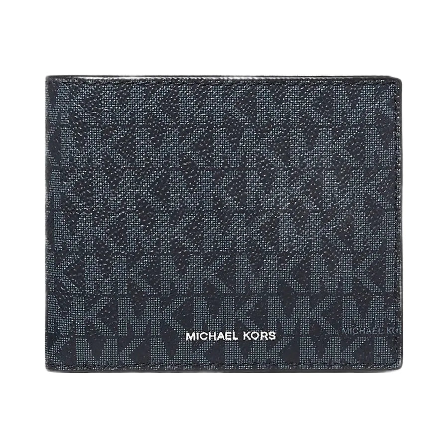 Michael Kors Cooper Logo Billfold Wallet With Coin Pouch Admrl-Plblue