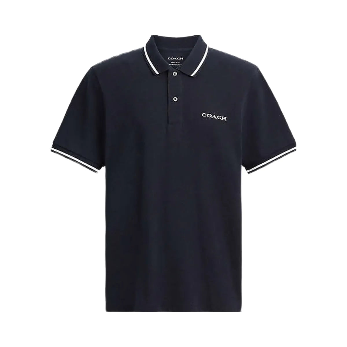 Coach Signature Trim Polo Navy