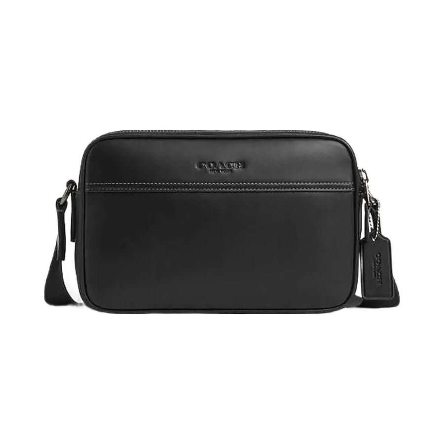 Coach Graham Crossbody Bag Smooth Leather-Gunmetal-Black