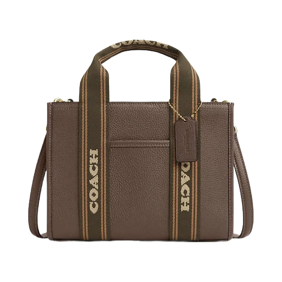 Coach Smith Tote Bag 24 Pebbled Leather-Gold-Dark Stone