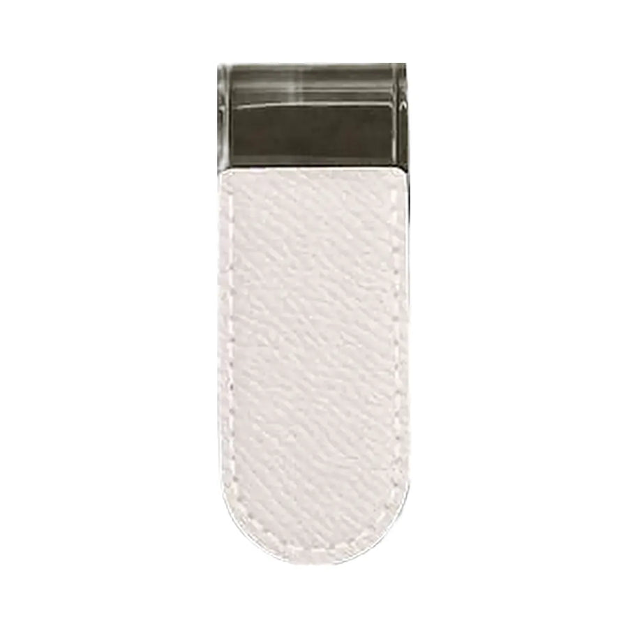 Coach Money Clip Gunmetal-Chalk