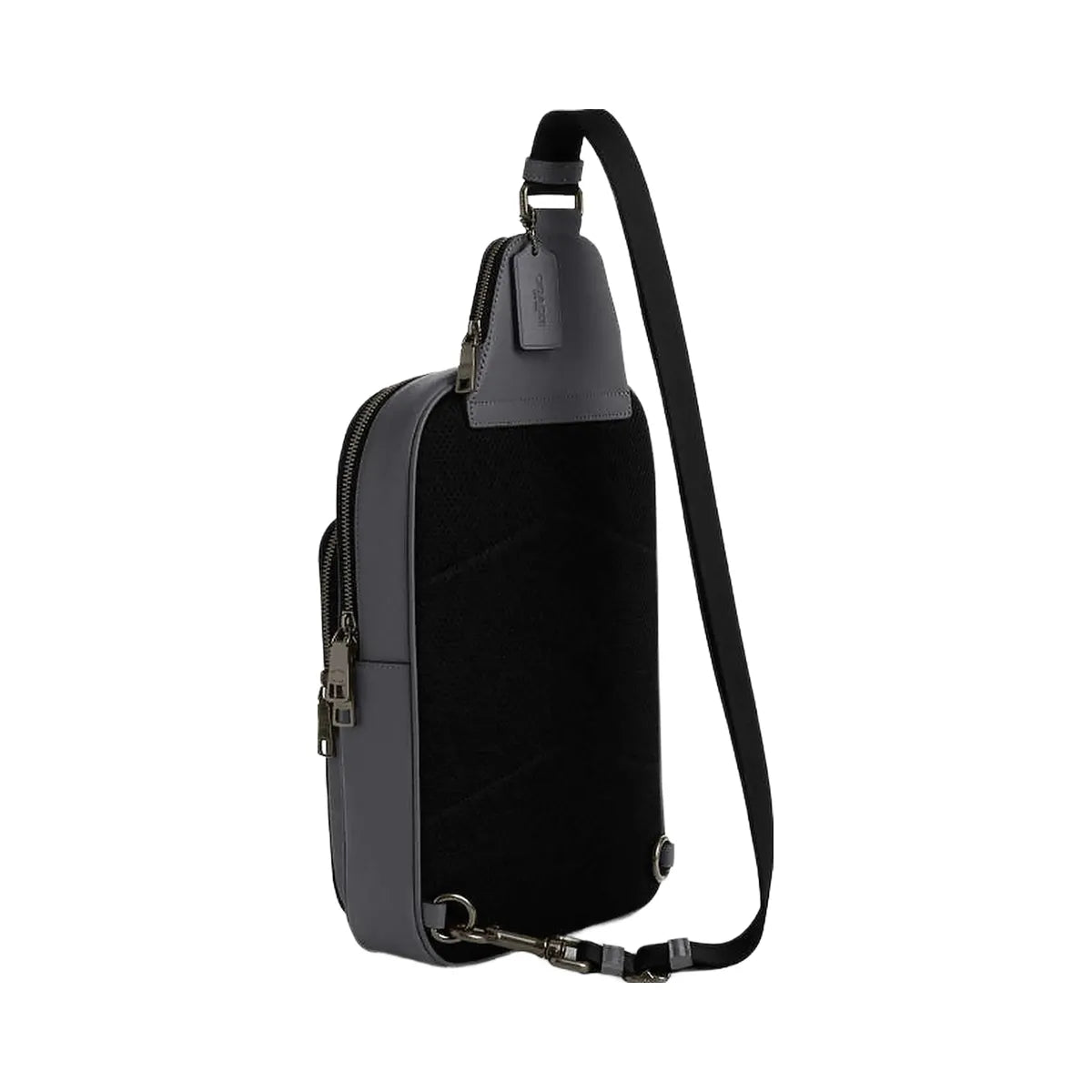 Coach Ethan Pack In Signature Canvas Signature Canvas-Qb-Grey-Charcoal