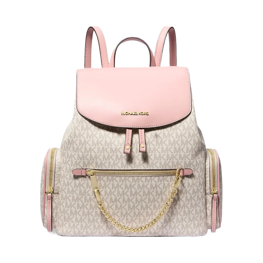 Michael Kors Jet Set Large Logo Backpack Pwd Blsh Mlt