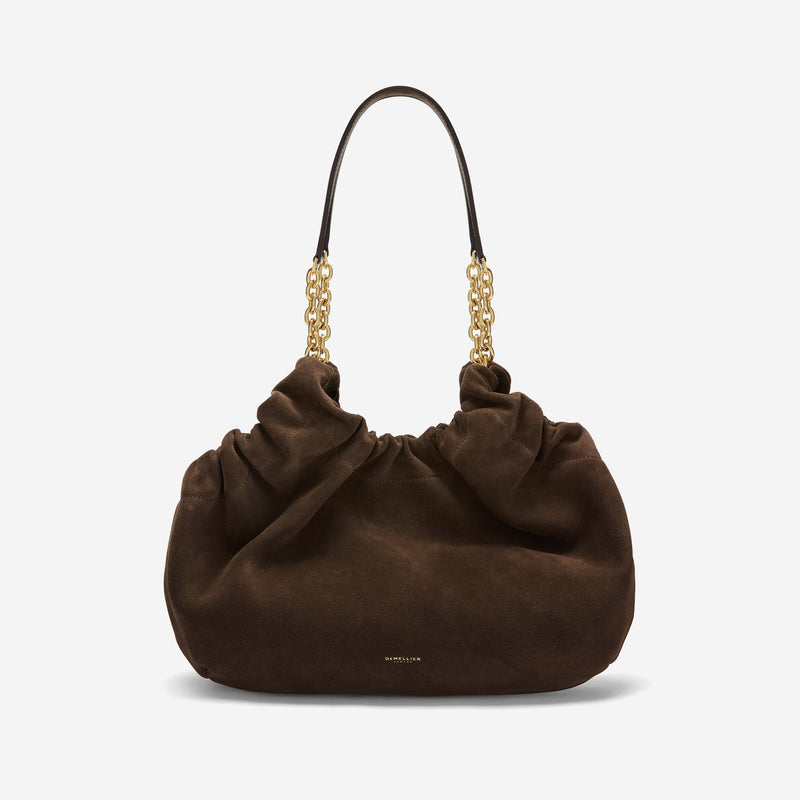 DeMellier The Midi Miami mocha suede & mocha smooth