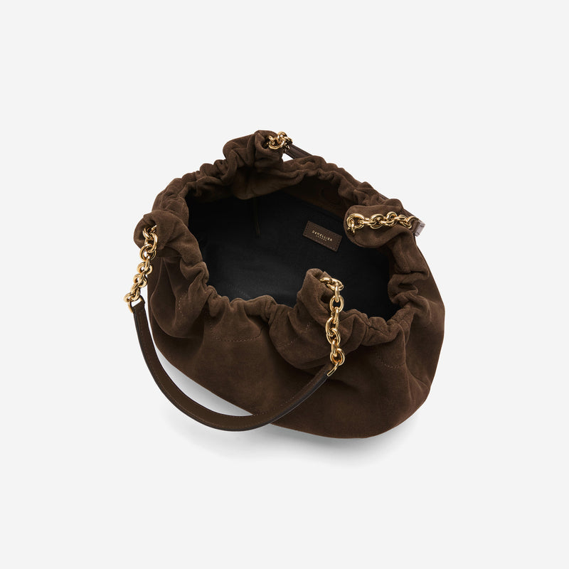 DeMellier The Midi Miami mocha suede & mocha smooth