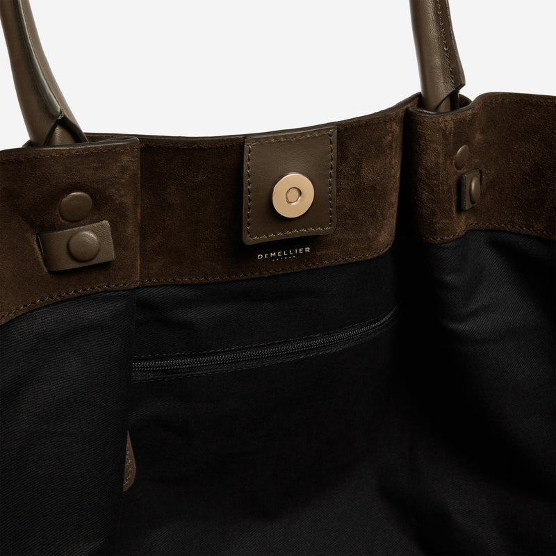 DeMellier The New York mocha suede & mocha smooth