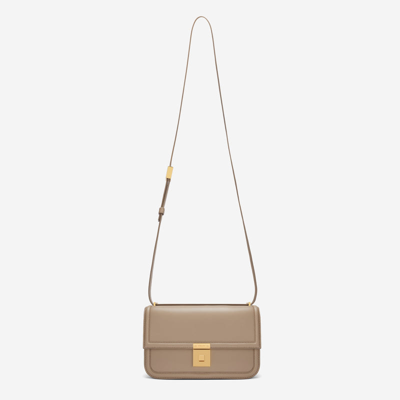 DeMellier The Paris Crossbody dark sand smooth