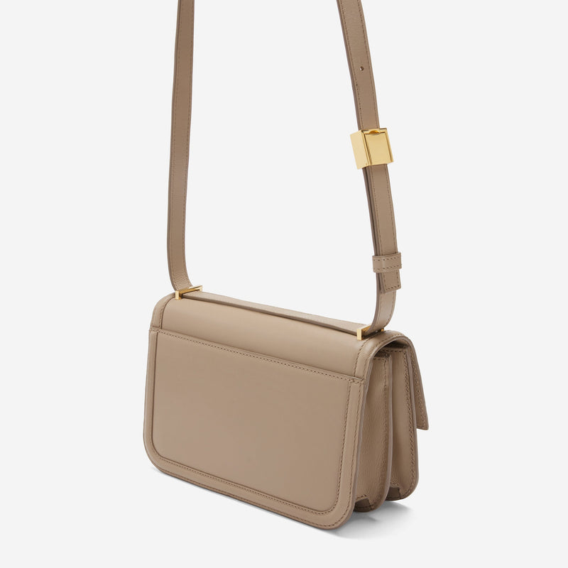 DeMellier The Paris Crossbody dark sand smooth