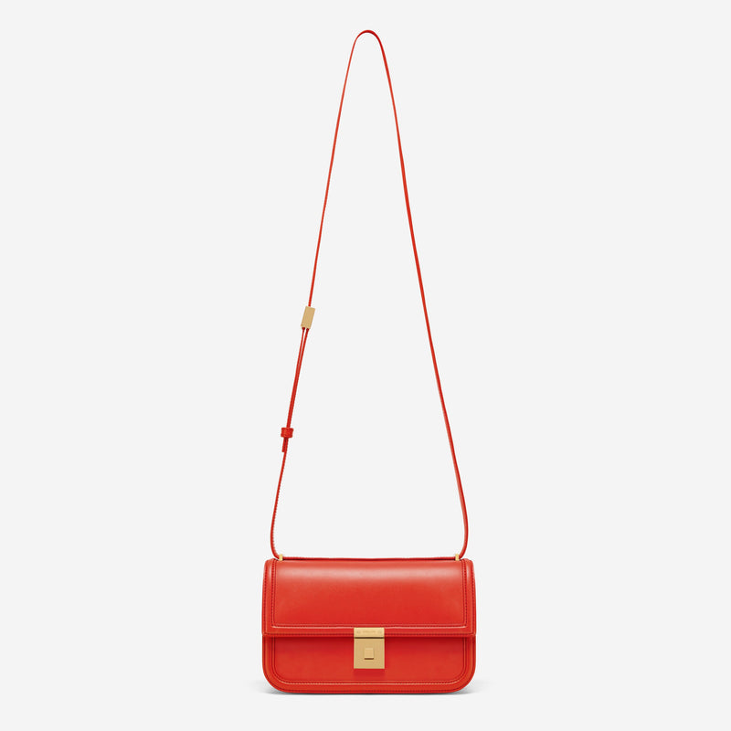 DeMellier The Paris Crossbody poppy red smooth