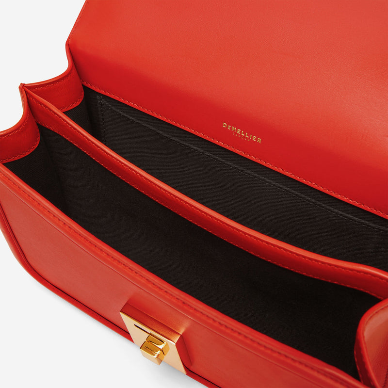 DeMellier The Paris Crossbody poppy red smooth