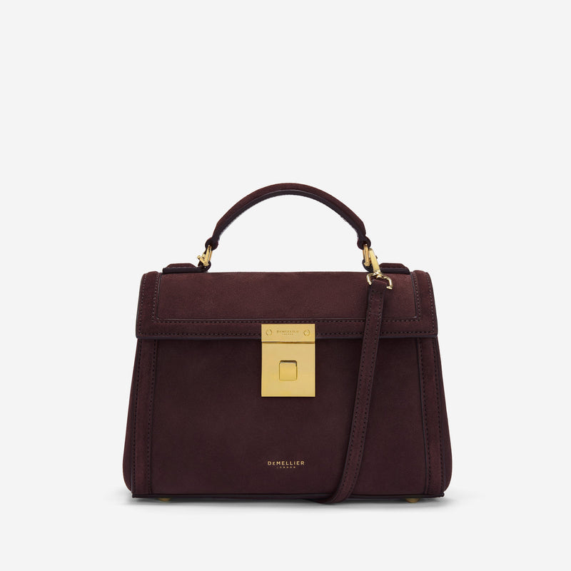 DeMellier The Paris burgundy suede