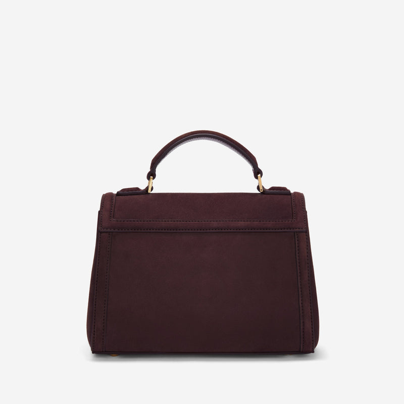 DeMellier The Paris burgundy suede
