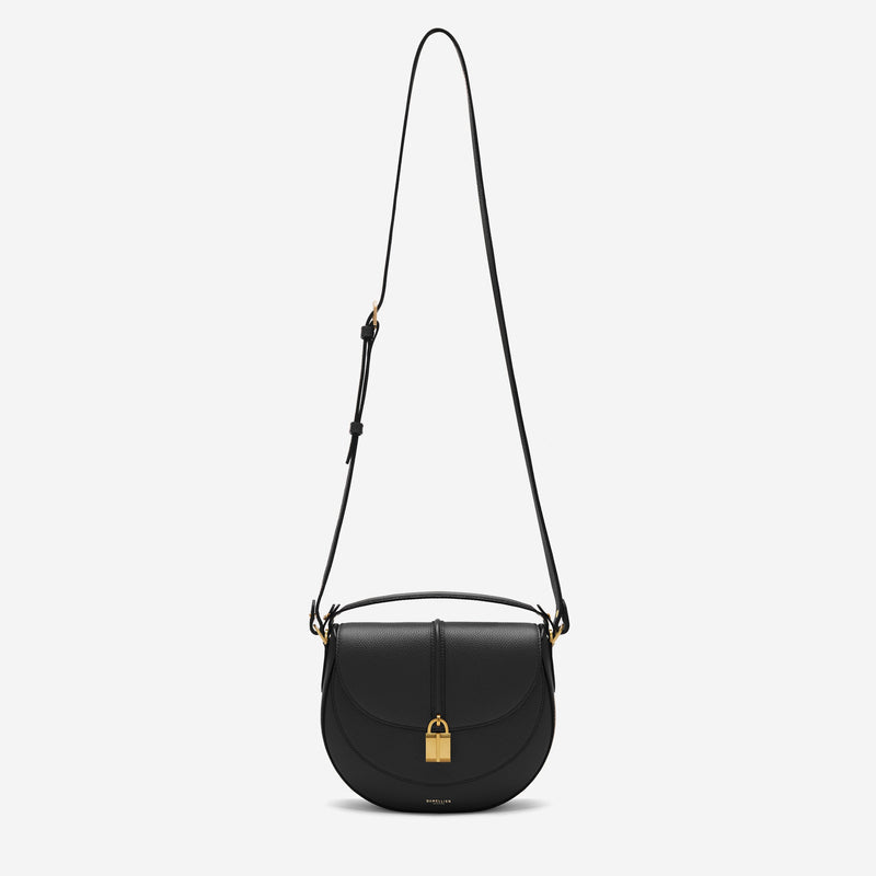 DeMellier The Siena Saddle black small grain