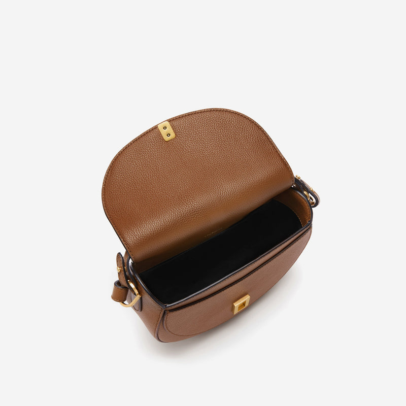 DeMellier The Siena Saddle tan small grain