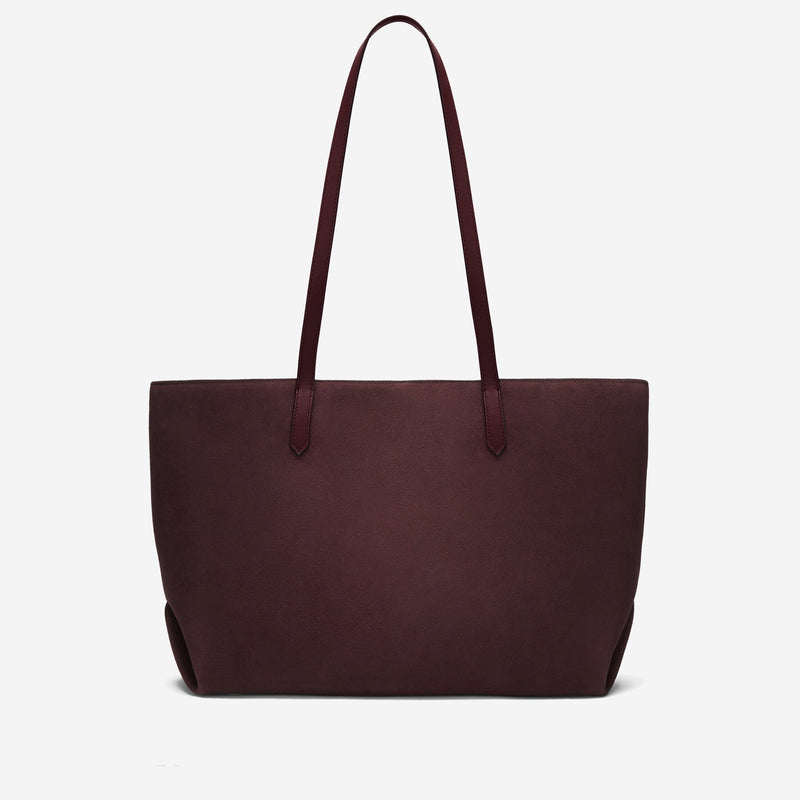 DeMellier The Tokyo Tote burgundy suede & burgundy smooth