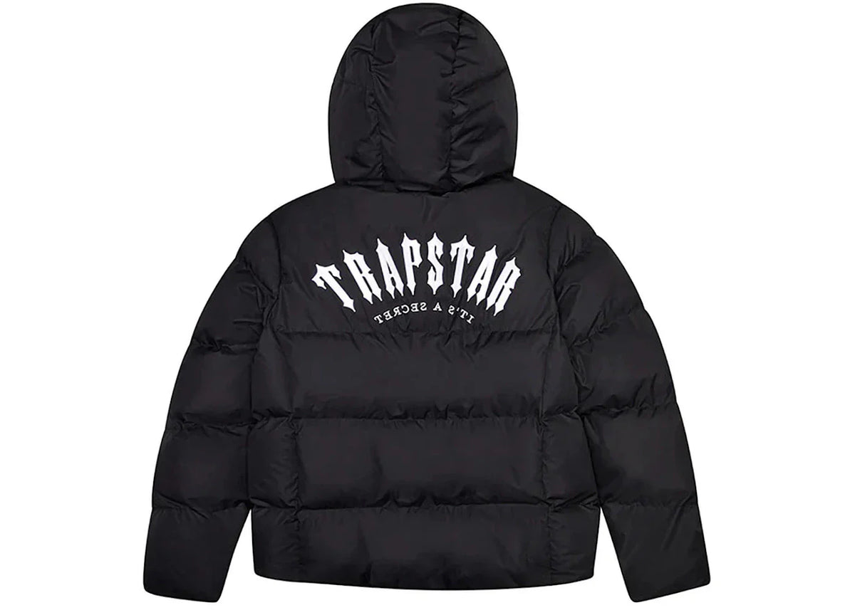 Trapstar Irongate Hooded Puffer Jacket Black