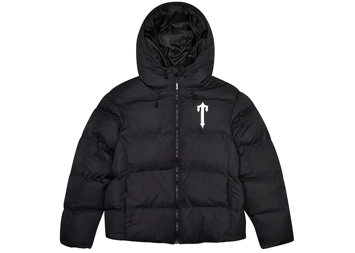 Trapstar Irongate Hooded Puffer Jacket Black