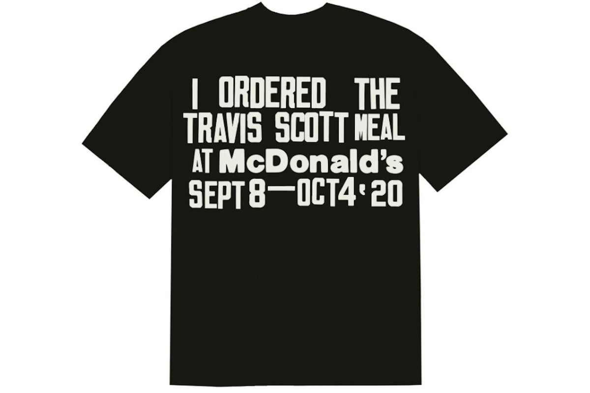 Travis Scott x CPFM 4 CJ Burger Mouth T-Shirt Black