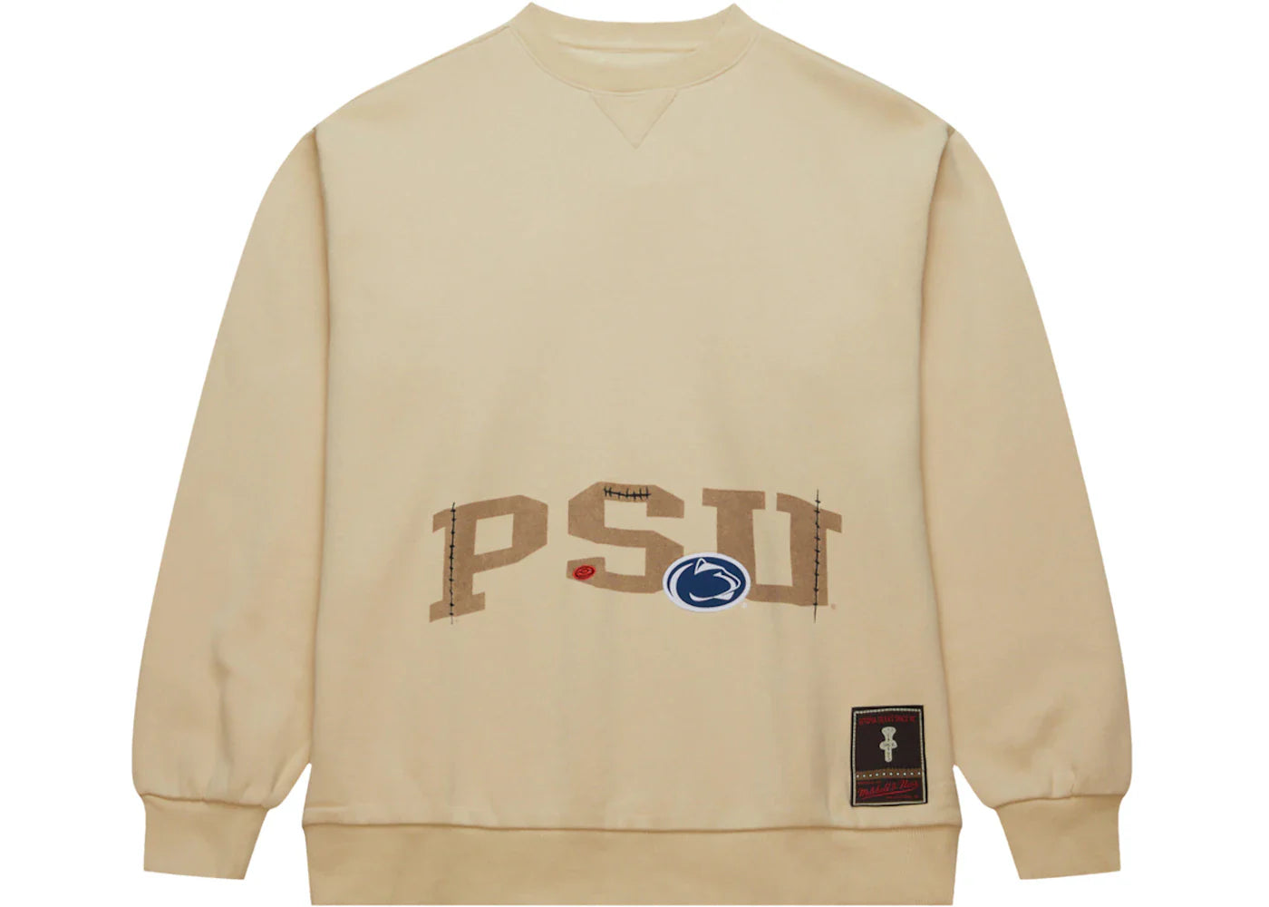 Travis Scott x Mitchell & Ness Penn State Nittany Lions Pullover Sweatshirt Tan