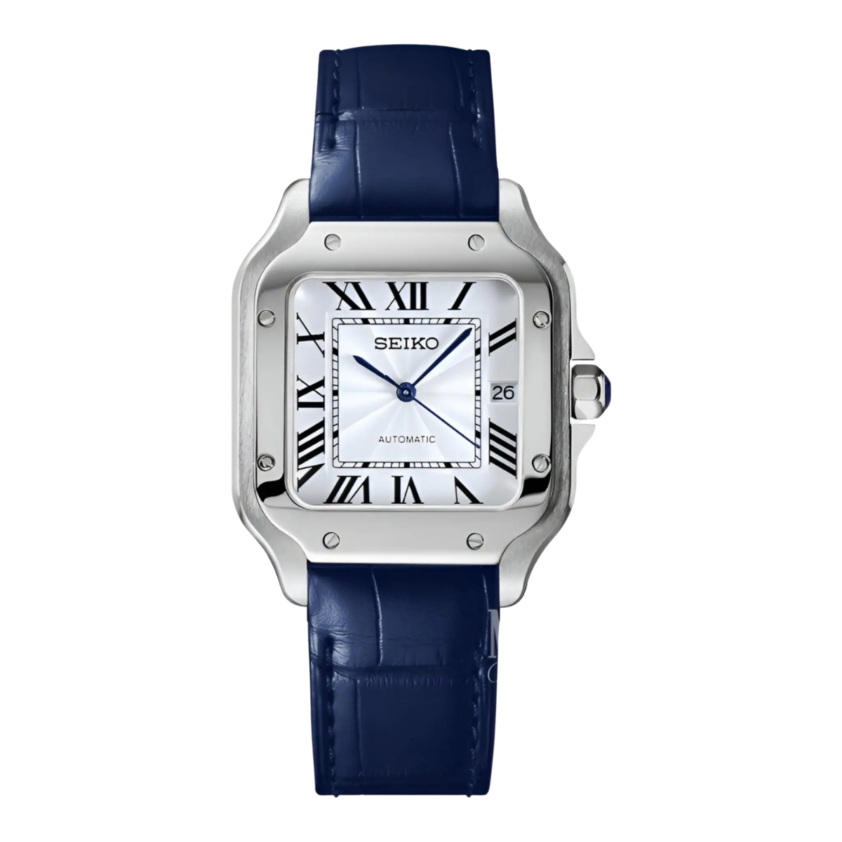 Seiko mod Santeiko White Blue Leather