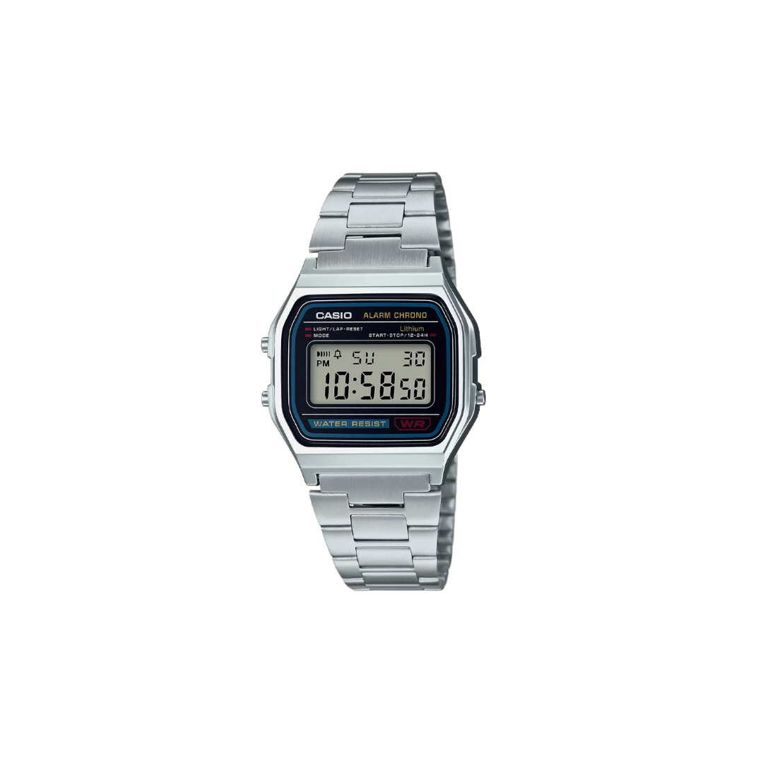 Casio Vintage Silver A158WA-1 Digital Unisex Watch