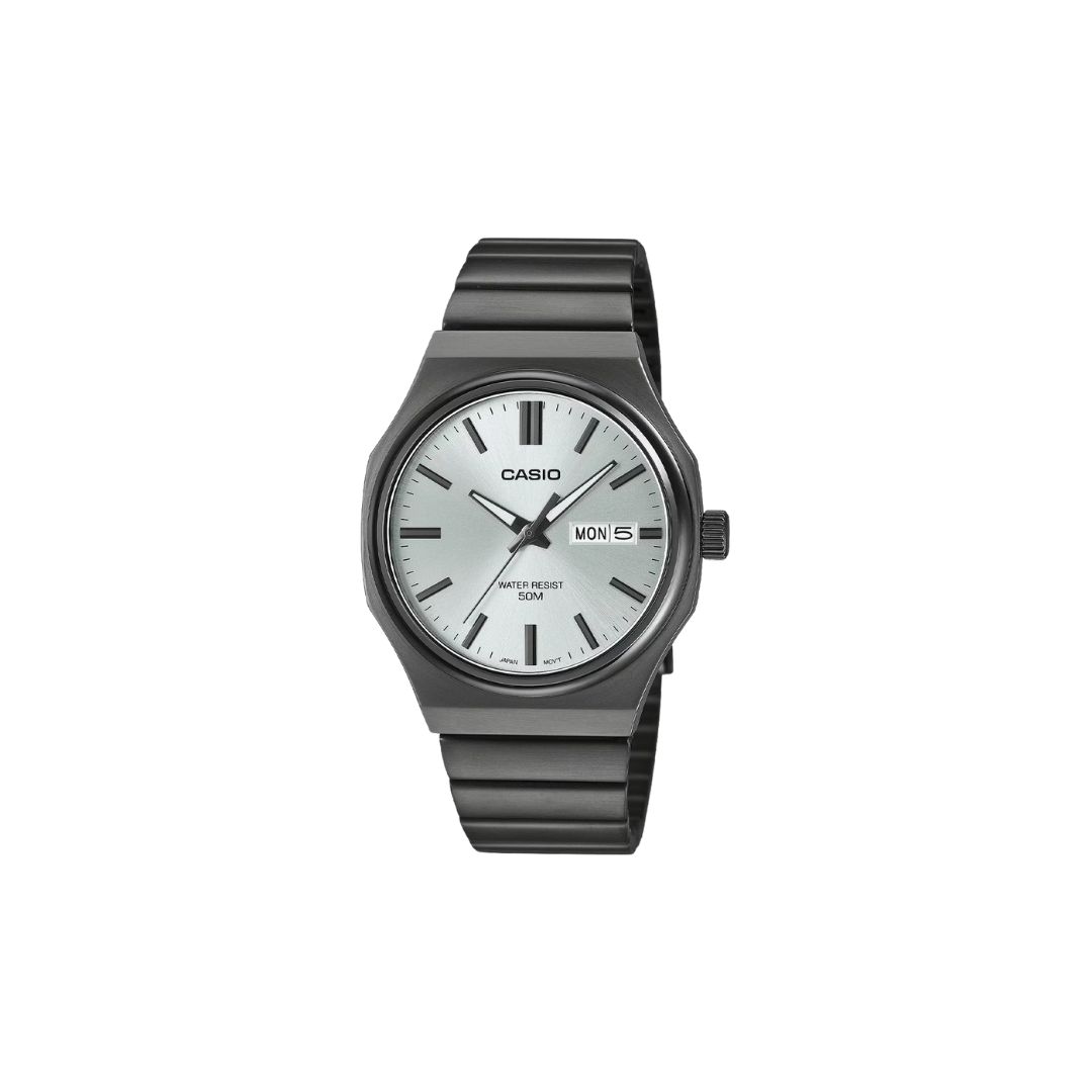 Casio Enticer Quartz Silver Dial Analog Stainless Steel Watch MTP-E735B-7AVDF