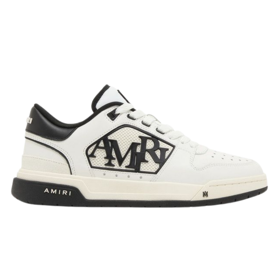 Amiri Classic Low Logo - White Black