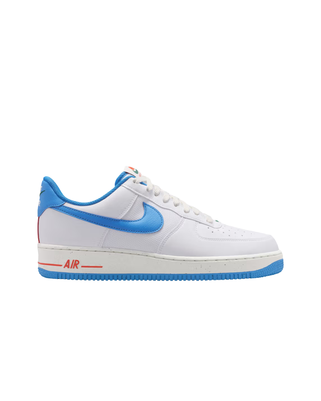 Nike AIR FORCE 1 '07 NN White Italy Blue Sail Team Orange