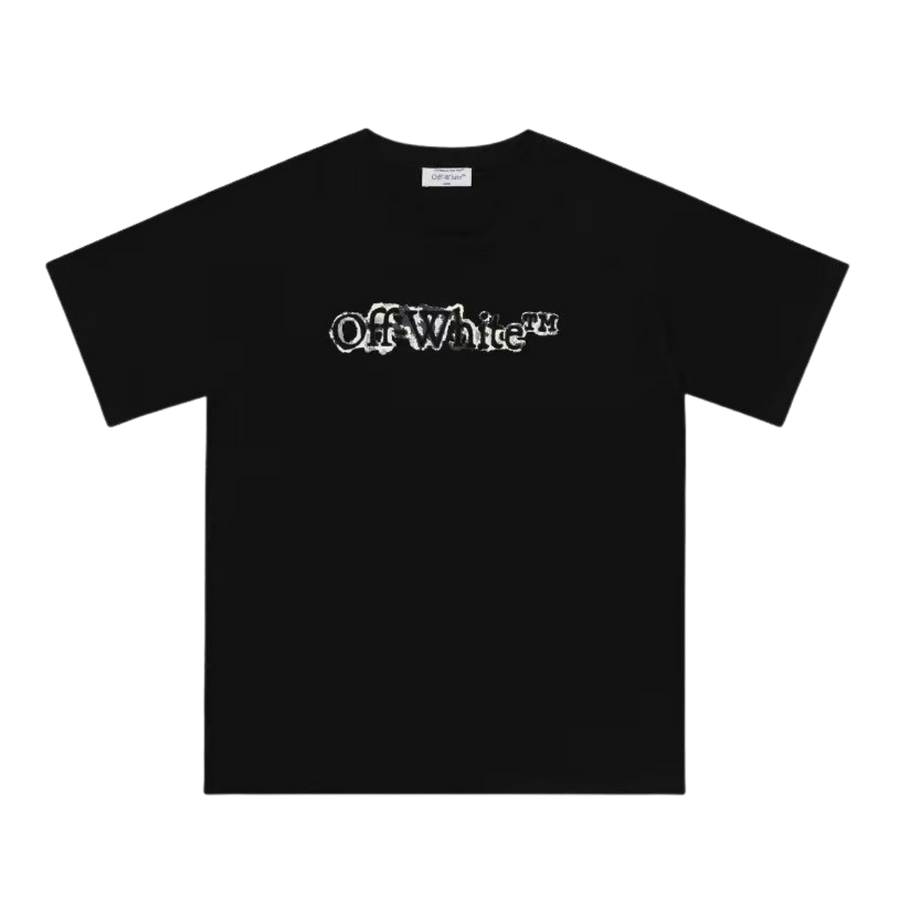 Off-White Black Cotton Crewneck T-Shirt