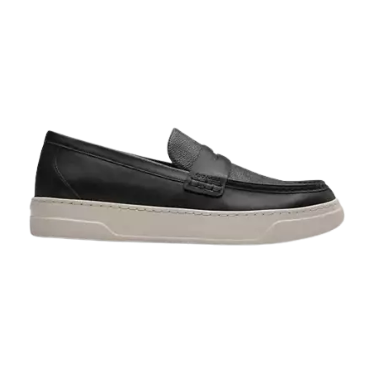 Coach Hybrid Loafer With Signature Canvas Charcoal/Black