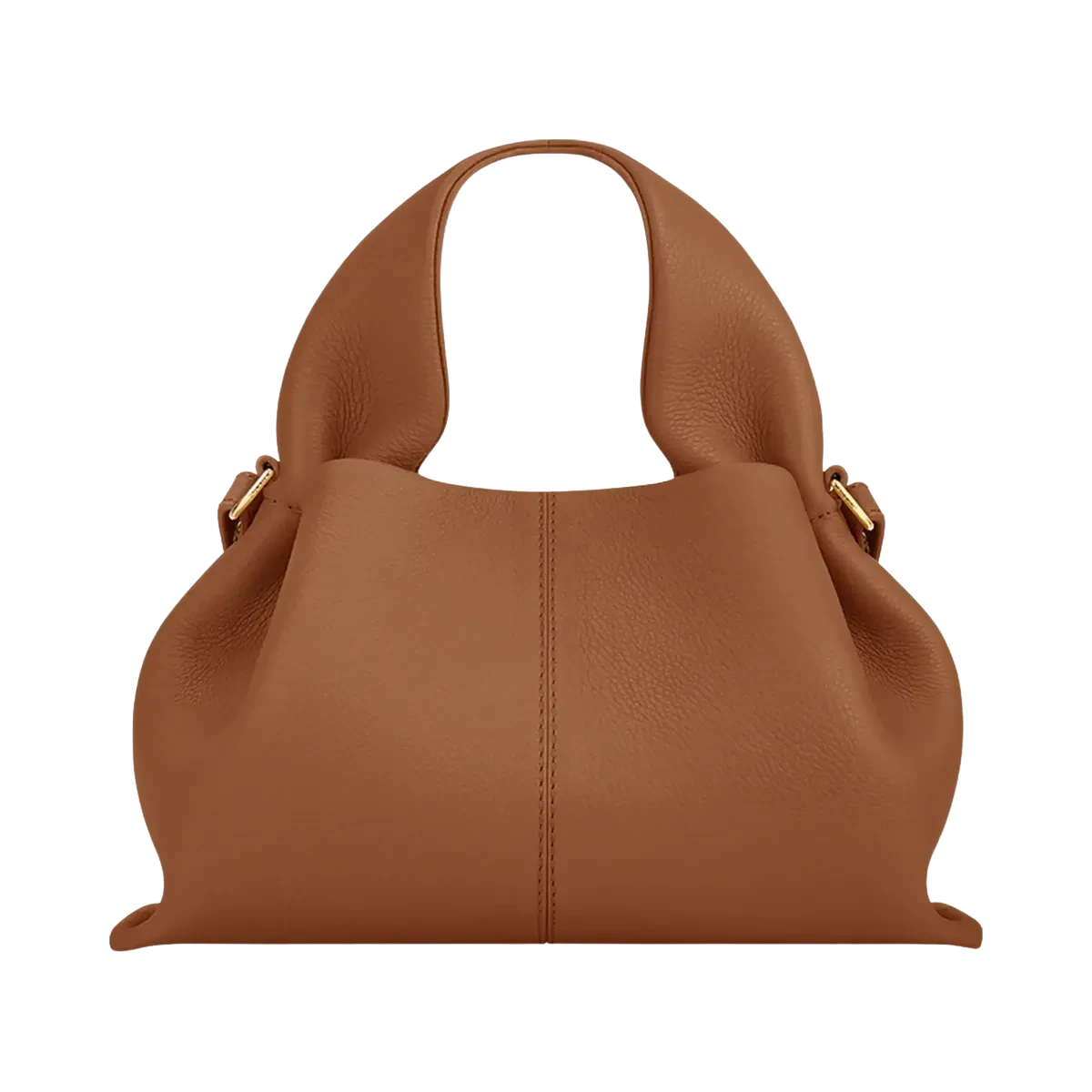 Polene Numero Neuf Mini Textured Camel