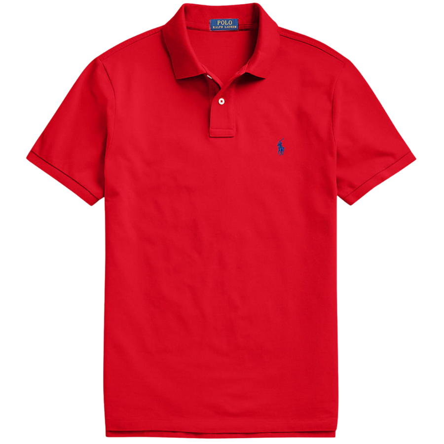 Polo Ralph Lauren Men Red Solid Cotton T-shirt