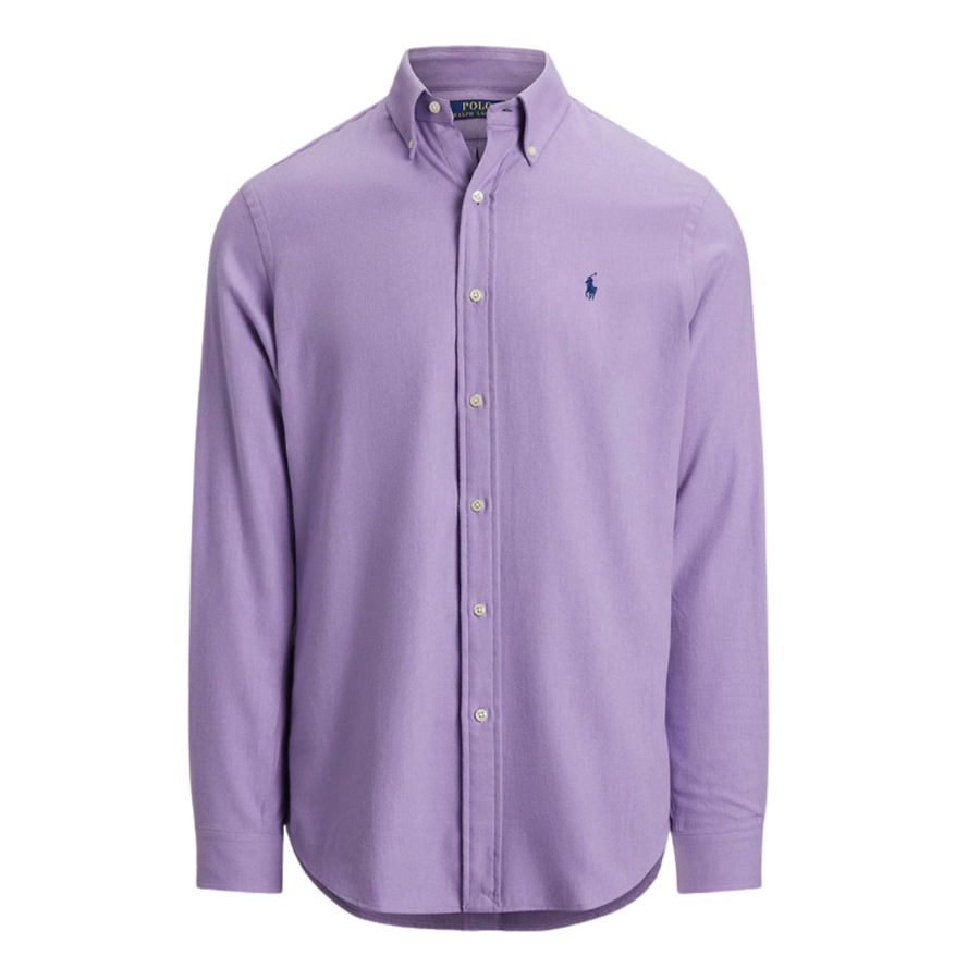 Polo Ralph Lauren Men Button-Down Collar Solid Cotton Formal Shirt