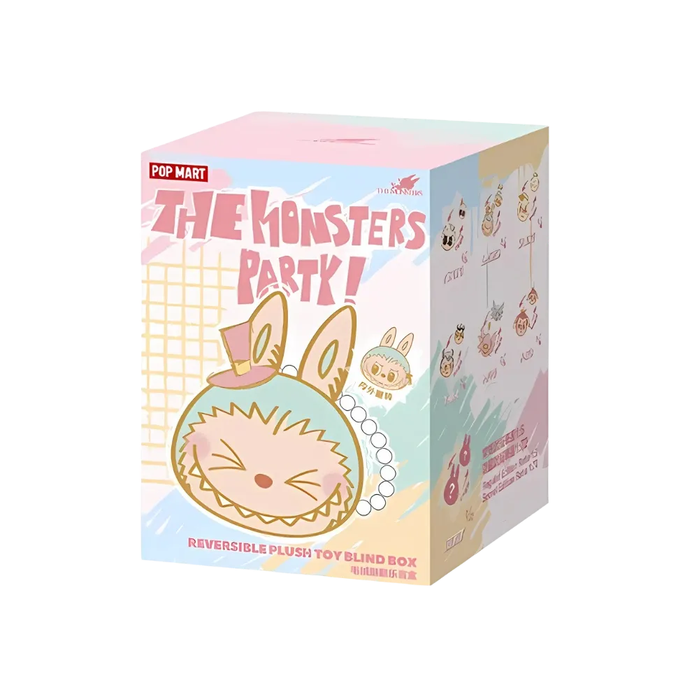 Pop Mart Labubu The Monster Party Series Reversible Plush Doll Blind Box