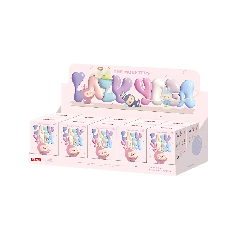 Pop Mart Labubu The Monsters Lazy Yoga Series Figures Sealed Case (10 Blind Boxes)