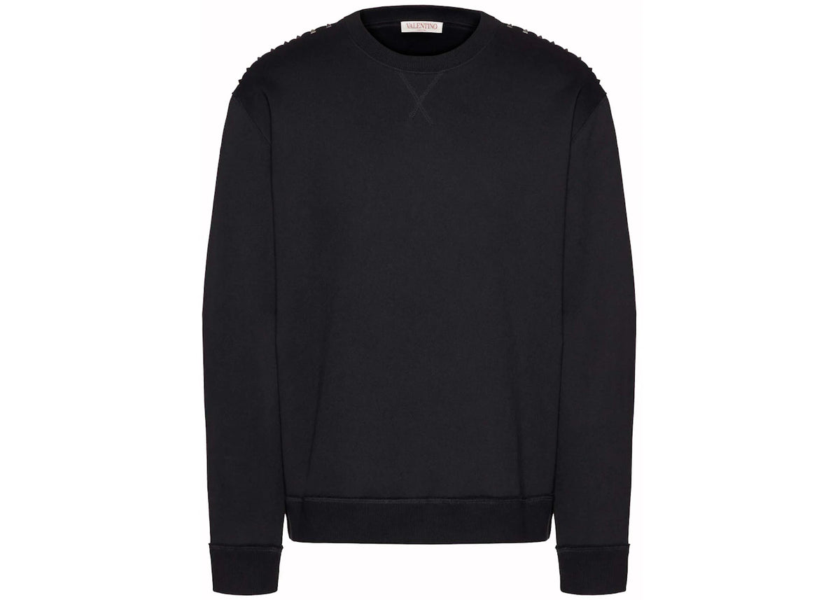 Valentino Stud Crewneck Sweatshirt Black